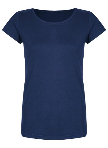 Basic Bio-T-Shirt Rundhals (Ladies) Nr.2 Azur GOTS