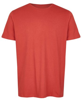 Basic Bio T-Shirt Rundhals (men) Nr.2 Coral Red