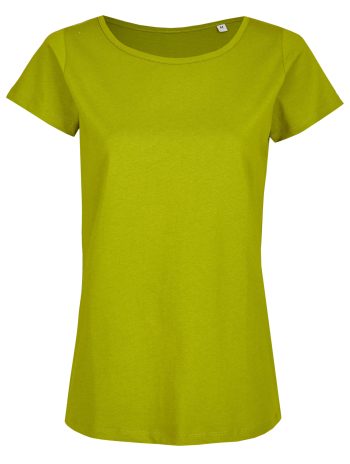Basic Bio-T-Shirt Rundhals (Ladies) Nr.2 GOTS Farngruen