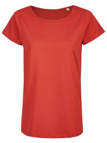 Basic Bio-T-Shirt Rundhals (Ladies) Nr.2 GOTS Rot