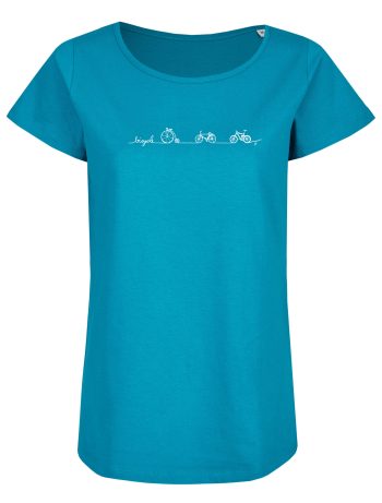 Basic Bio T-Shirt (ladies) Bicycle Line Petrol